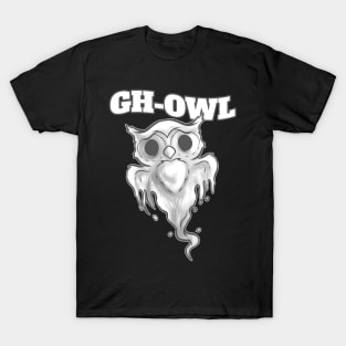 Gh-owl Instead Of Ghoul Spirit Owl Halloween T-Shirt